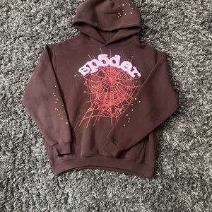Spider Hoodie Brown